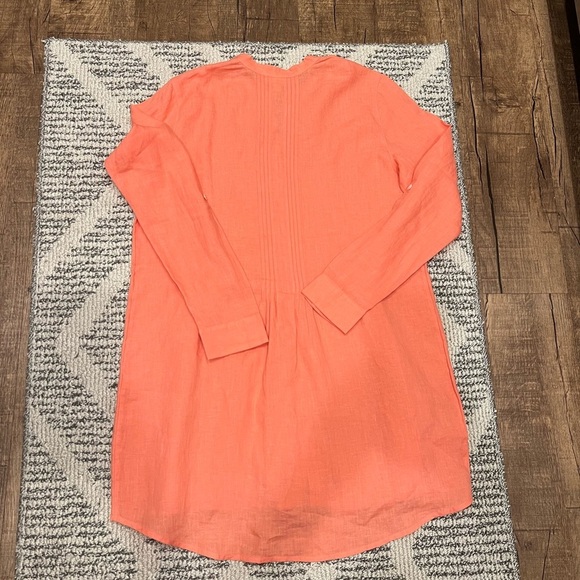 J.Jill Love Linen tunic button down tunic - Picture 2 of 6